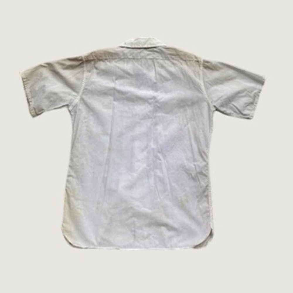 Vintage 1964 US Military Short Sleeve Utility Shirt White DSA-1-3438-64-C Medium - Picture 2 of 11